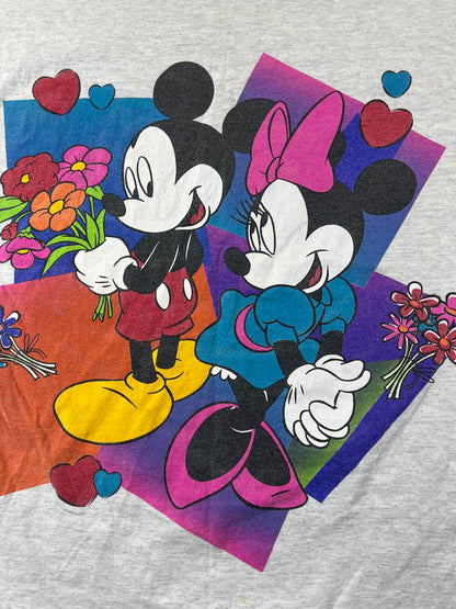 Vintage Mickey and Minnie Mouse Graphic T-Shirt L