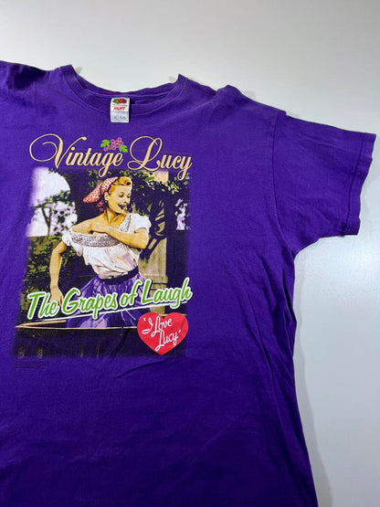 Vintage Lucy The Grapes of Laugh Purple Graphic T-XXL