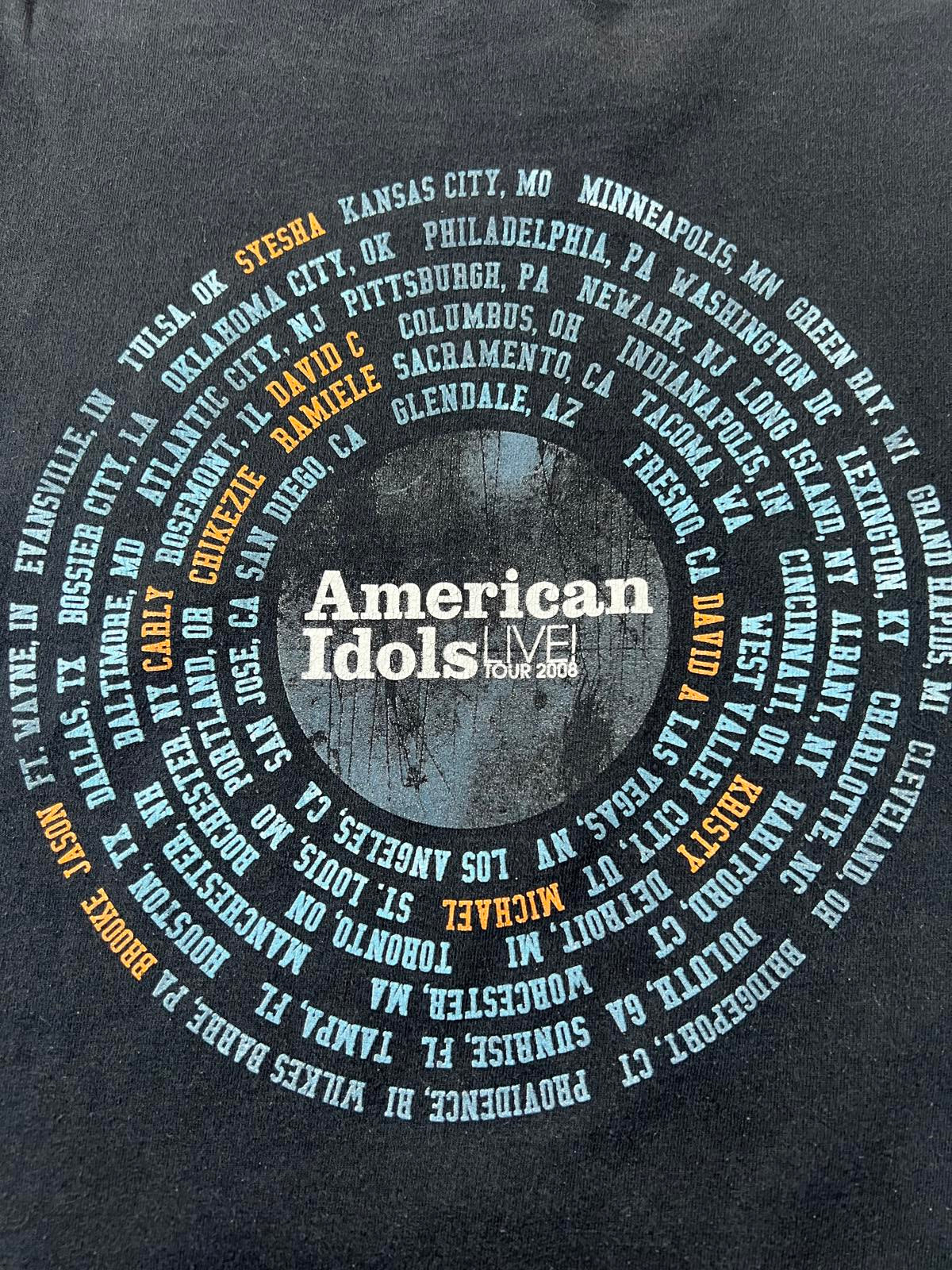 American Idols Live Tour 2008 Vintage T-Shirt