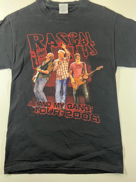 Rascal Flatts Me and My Gang Tour 2006 Black T-Shirt Small
