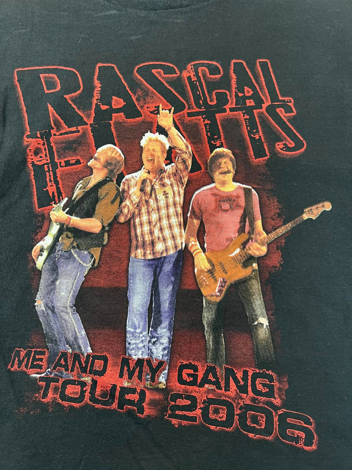 Rascal Flatts Me and My Gang Tour 2006 Black T-Shirt Small