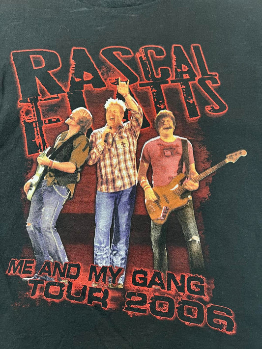 Rascal Flatts Me and My Gang Tour 2006 Black T-Shirt Small