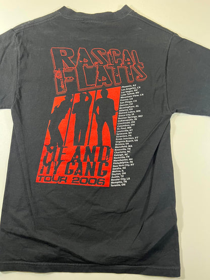 Rascal Flatts Me and My Gang Tour 2006 Black T-Shirt Small
