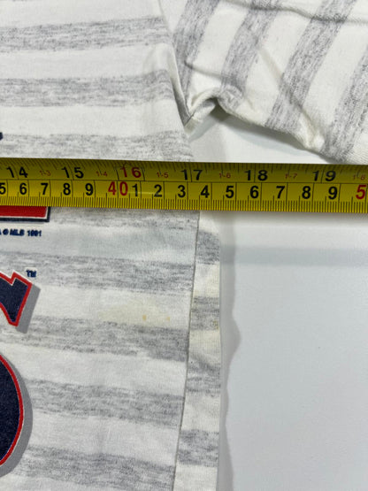 Vintage Minnesota Twins Striped T-Shirt 1991 S