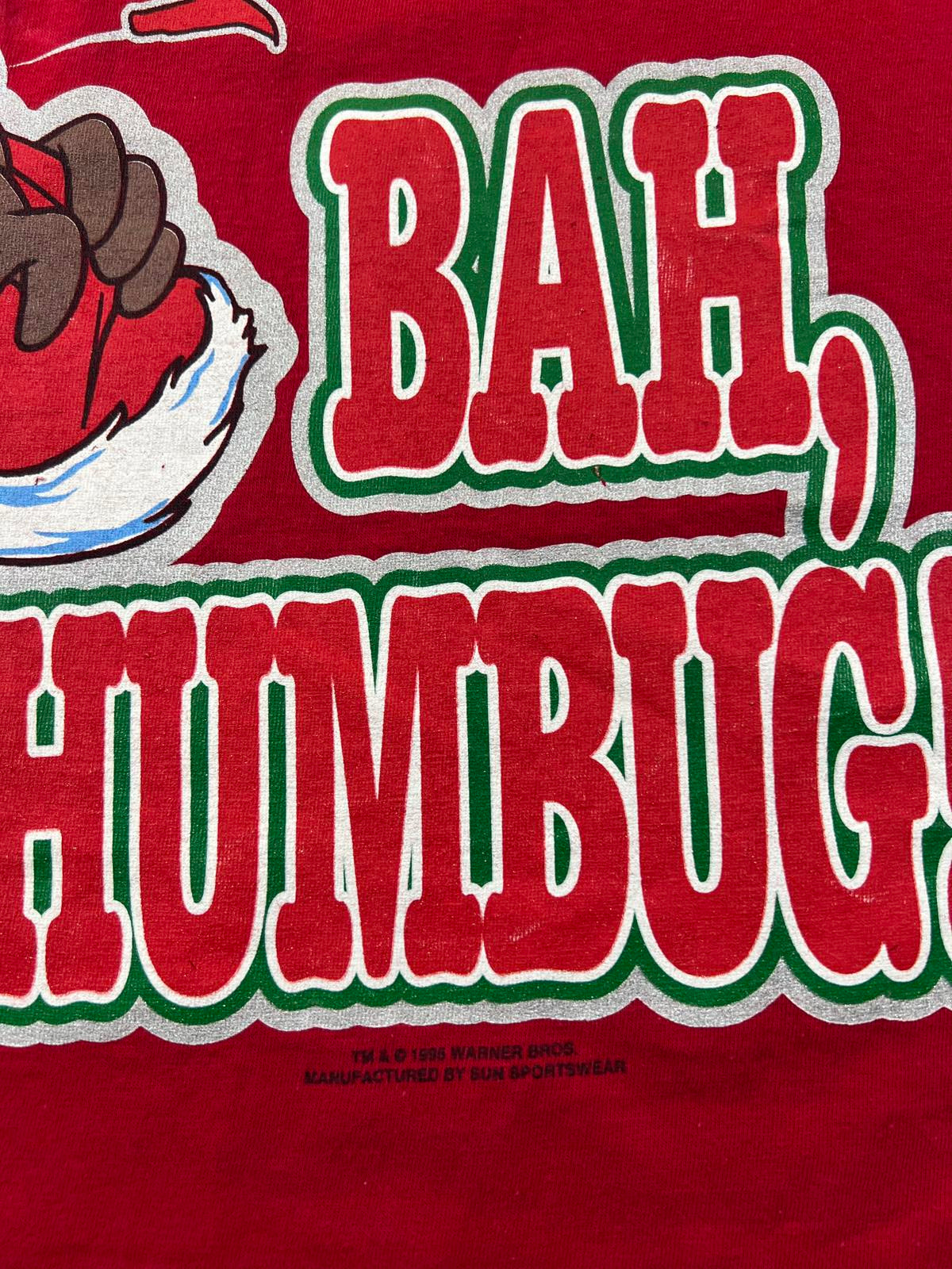 Looney Tunes Holiday Spirit Taz Red Graphic T-Shirt M