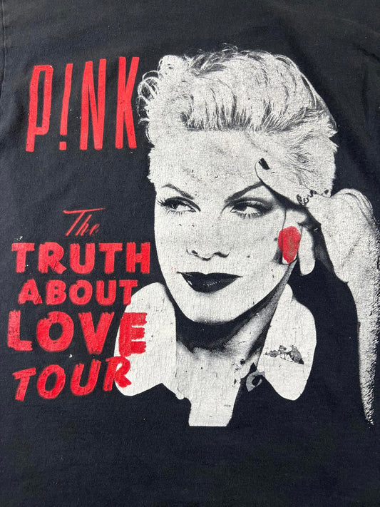 P!NK The Truth About Love Tour Black Graphic T- Shirt M