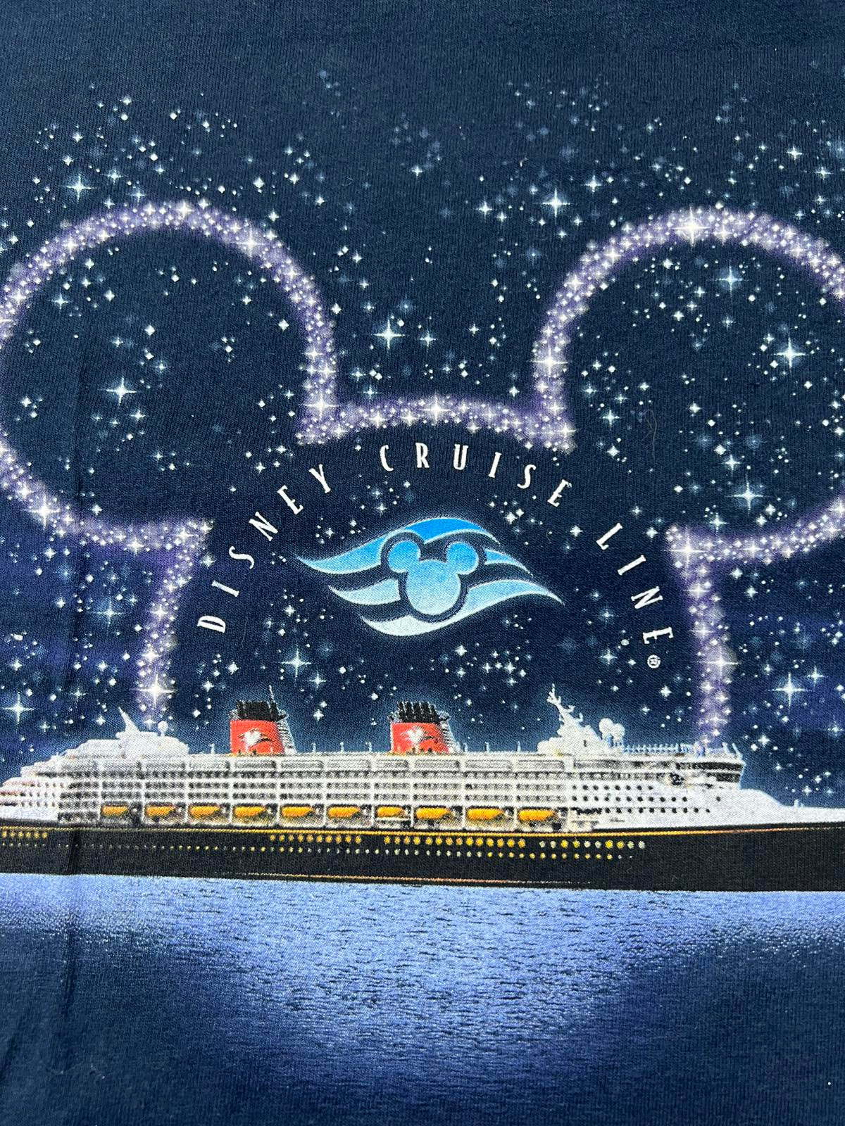 Disney Cruise Line Graphic T-Shirt Navy Blue Large