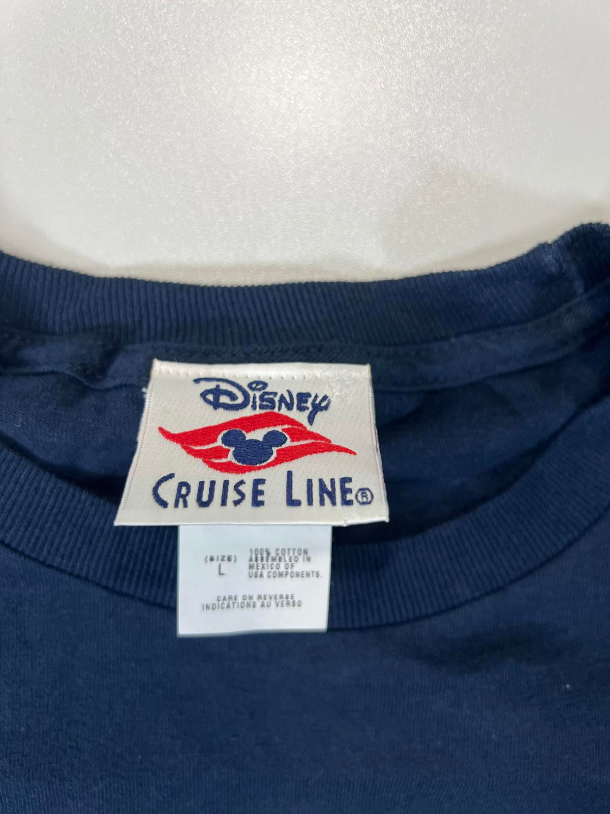 Disney Cruise Line Graphic T-Shirt Navy Blue Large