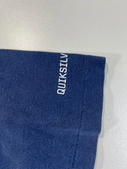 Vintage Quiksilver Navy Blue Graphic Logo T-Shirt