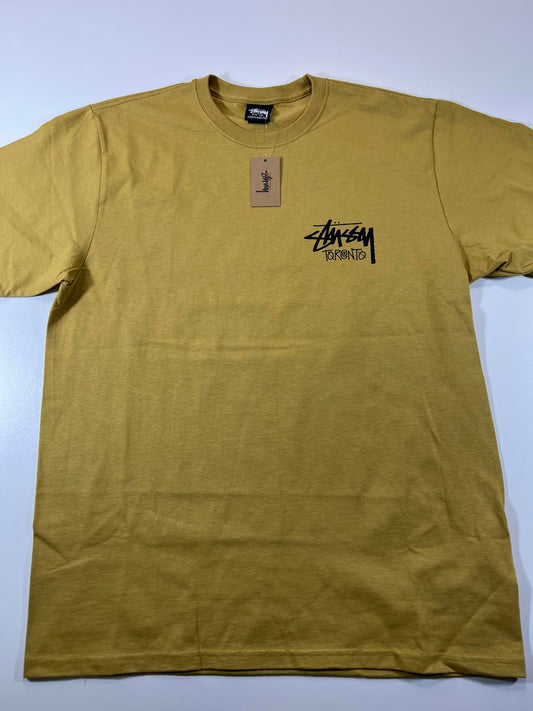 Stussy Toronto Logo T-Shirt Mustard Yellow M