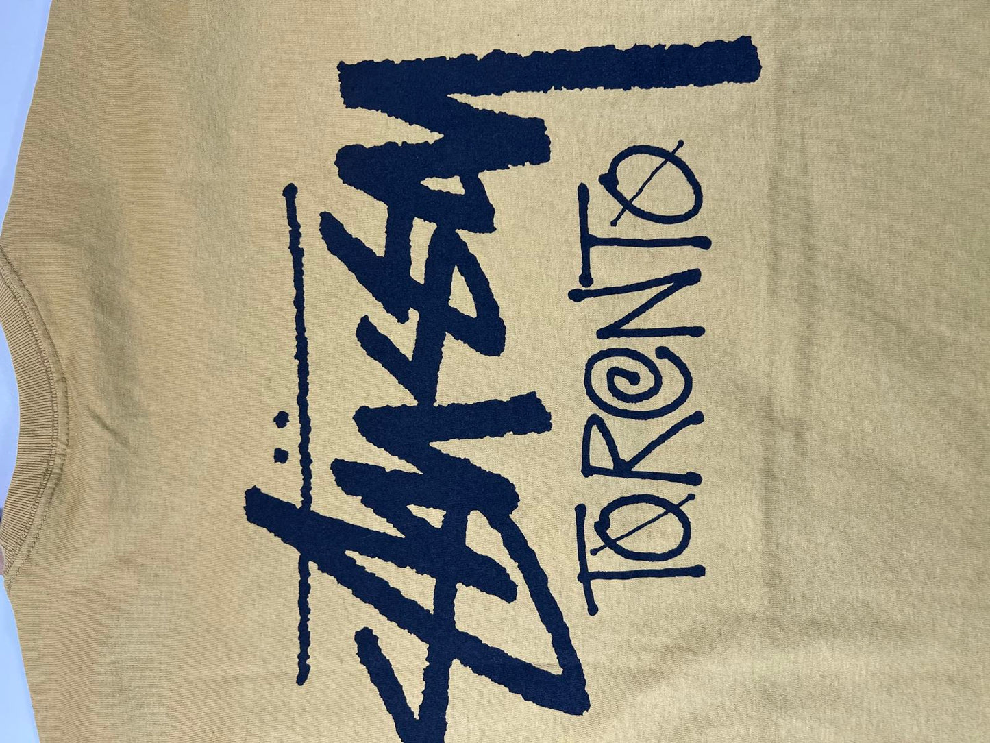 Stussy Toronto Logo T-Shirt Mustard Yellow M