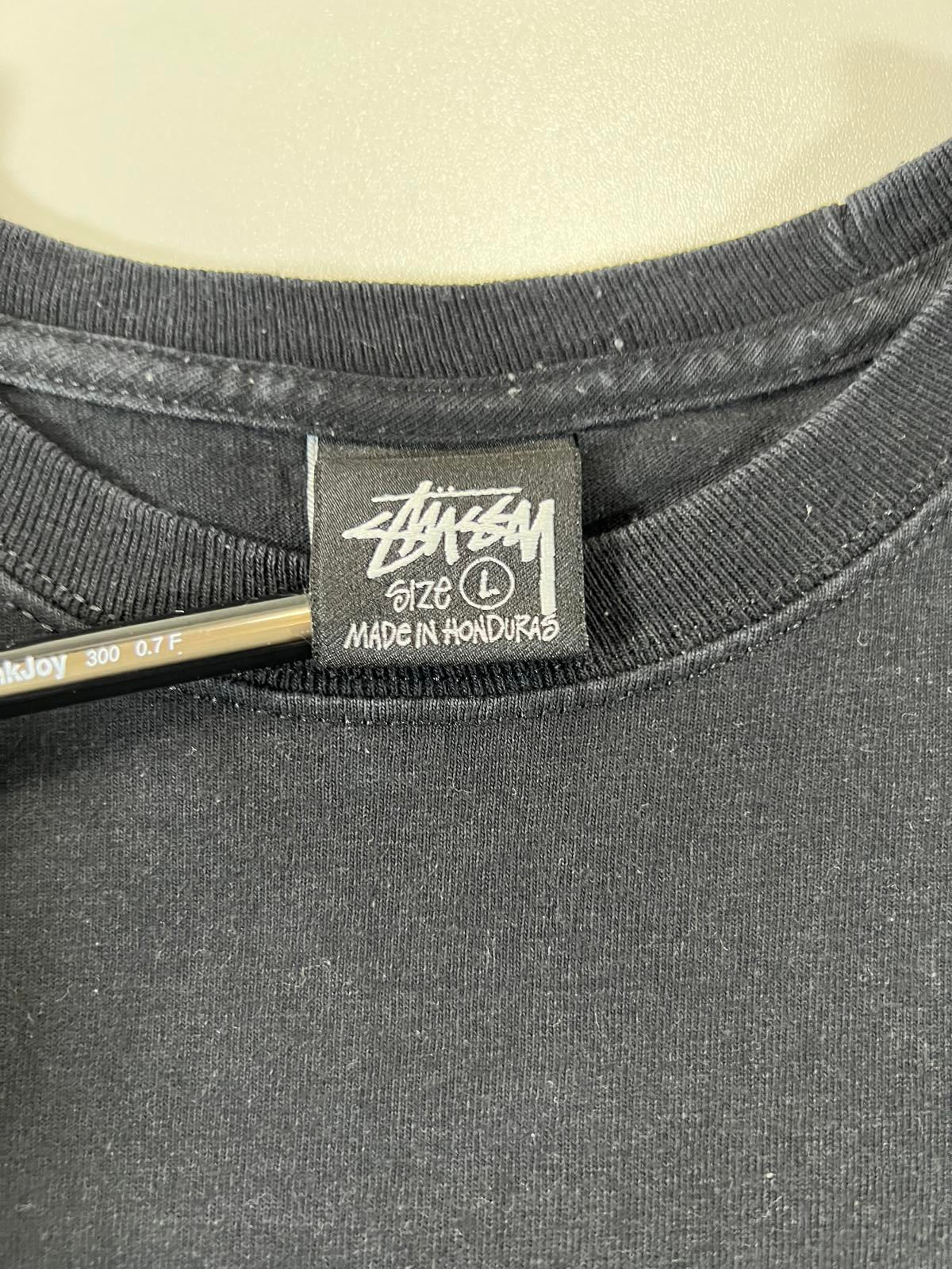 Stussy Black Graphic Skeleton T-Shirt Size L