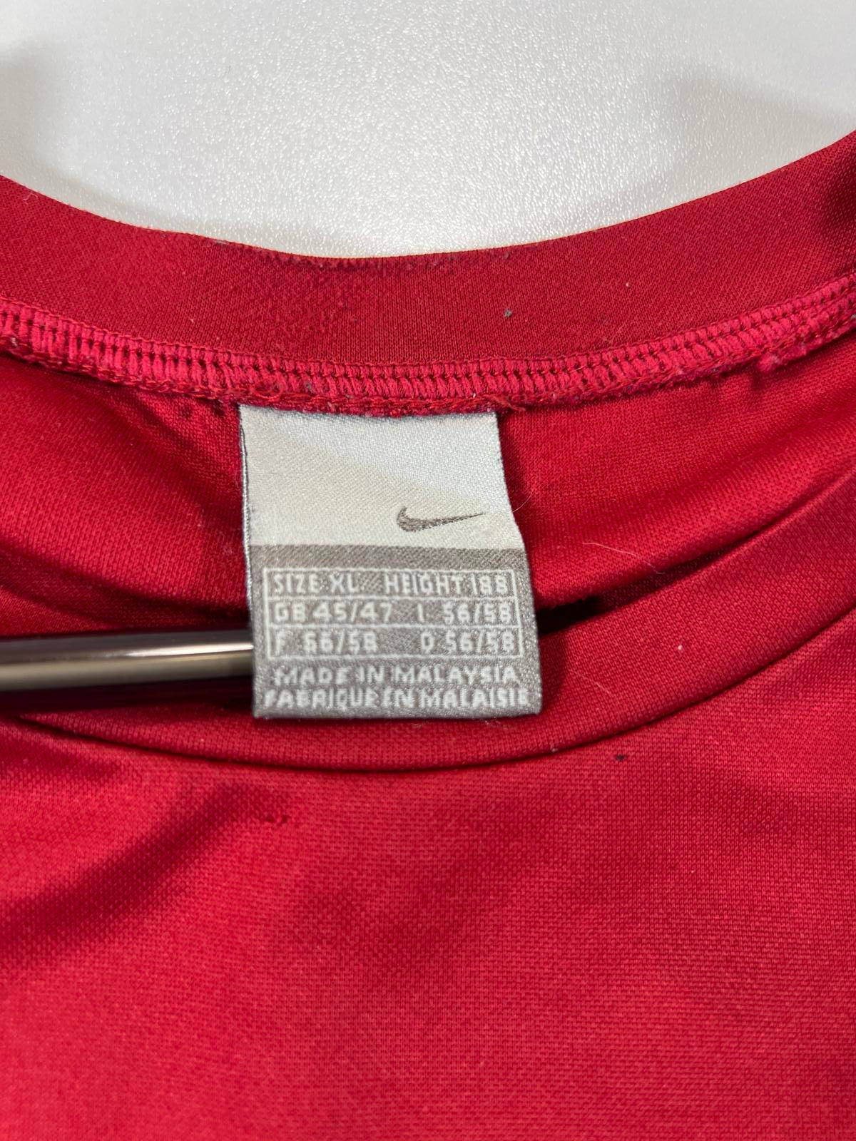 Nike Middle Swoosh Air maxRed Short Sleeve athletic T-Shirt XL