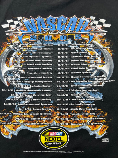 2005 NASCAR Nextel Cup Series Black T-Shirt Size L