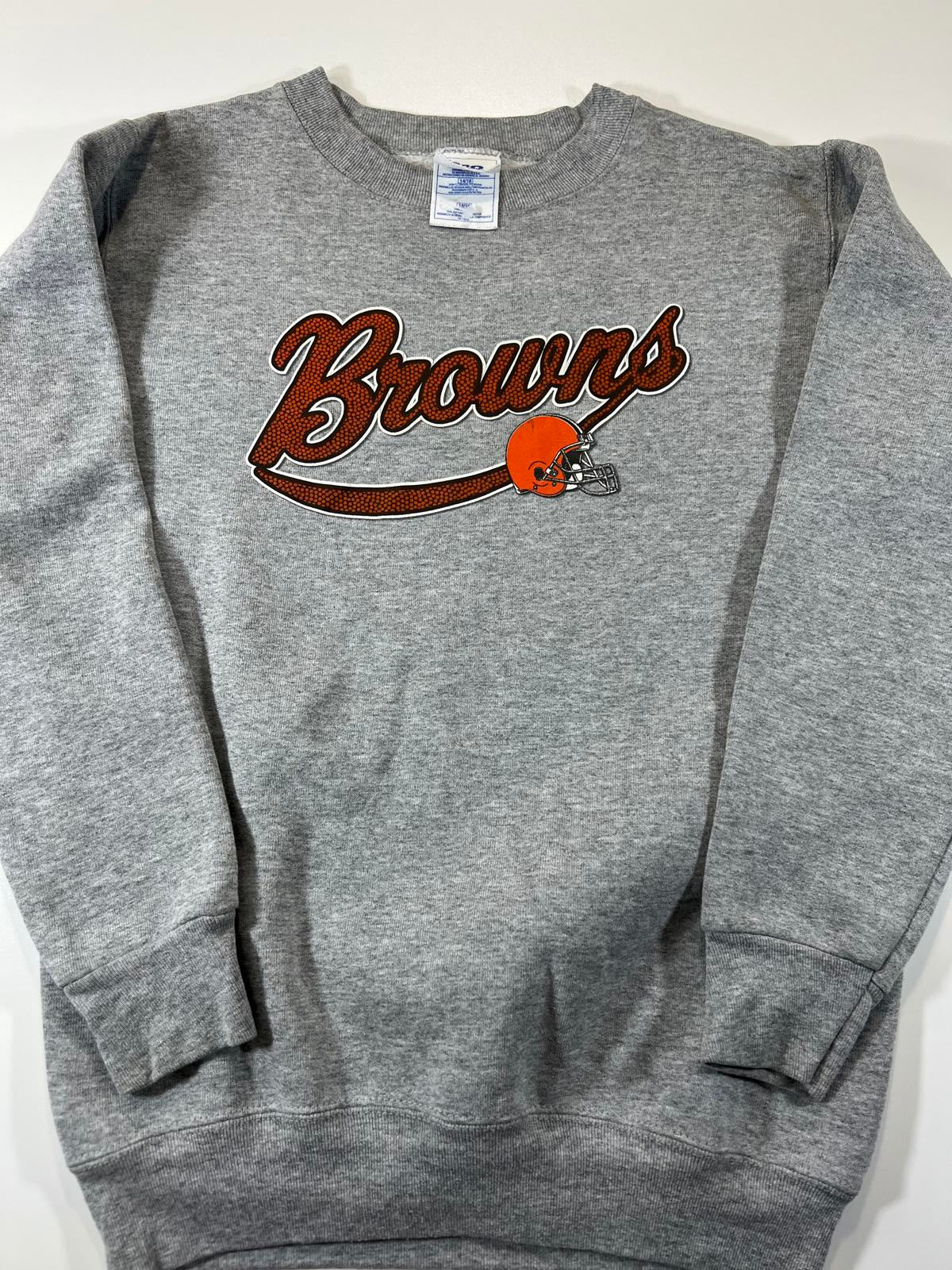 Pro player Grey Browns Crewneck Sweatshirt with Logo