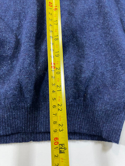 Vintage Nike Blue V-Neck Sleeveless Sweater Vest