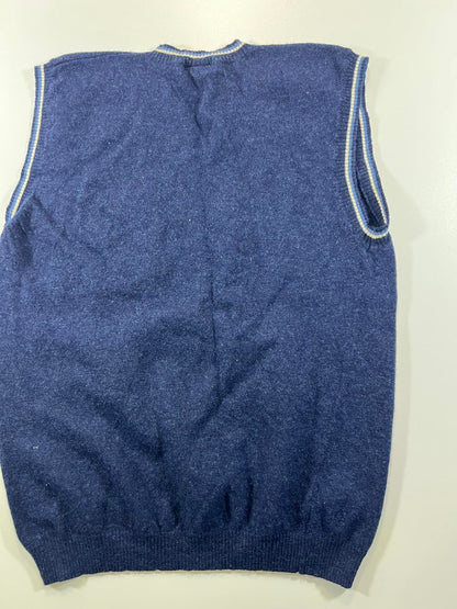 Vintage Nike Blue V-Neck Sleeveless Sweater Vest