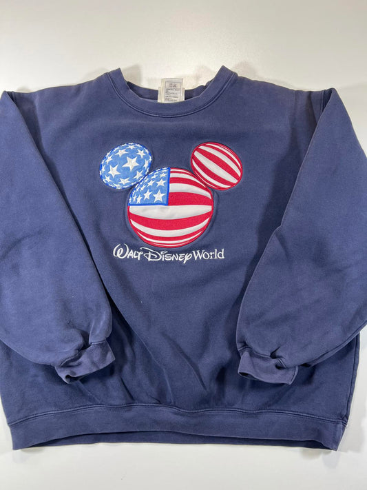 Vintage Walt Disney World Navy Mickey Mouse Size L