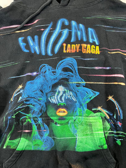 Lady Gaga Enigma Black Graphic Hoodie L
