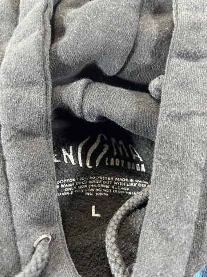 Lady Gaga Enigma Black Graphic Hoodie L