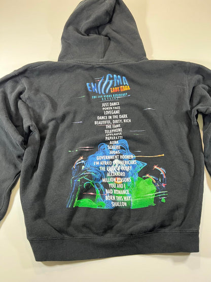Lady Gaga Enigma Black Graphic Hoodie L