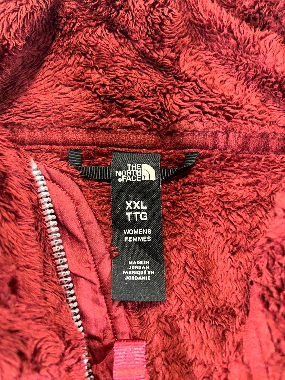 The North Face Women's XXL Burgundy Fleece Jacket