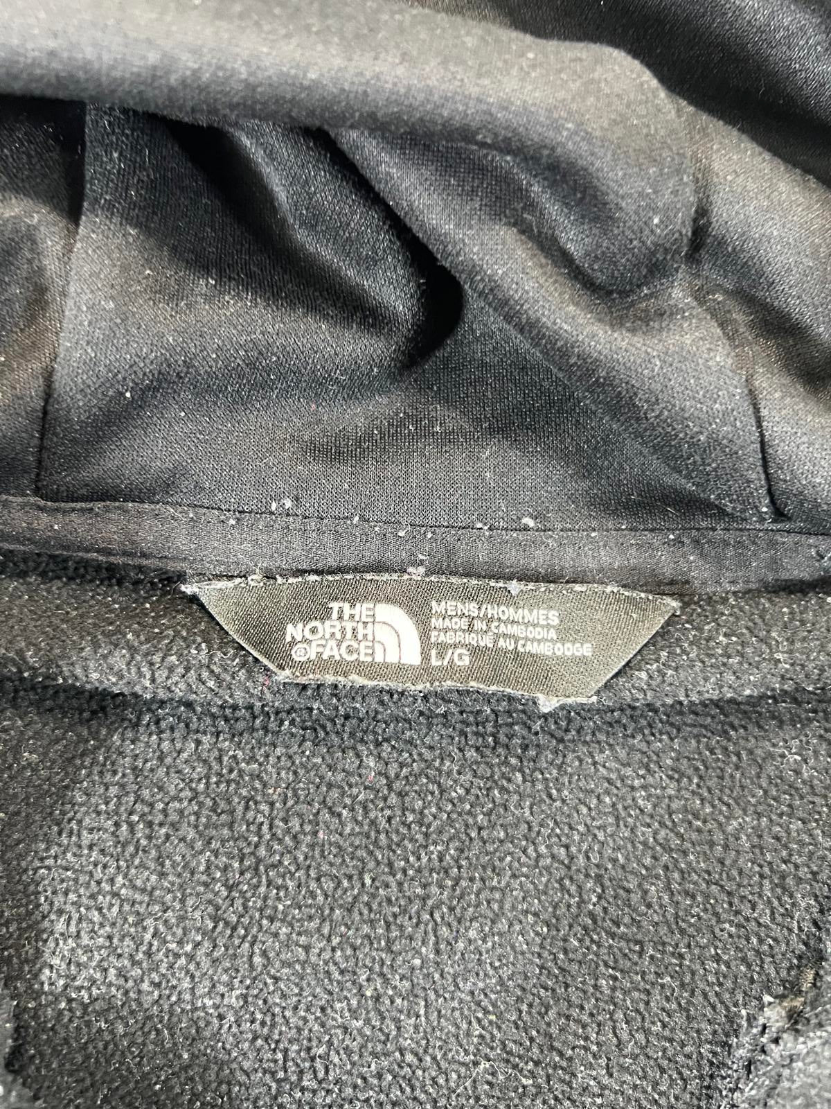 The North Face Men's Black Hooded Pullover Fleece Jacket L