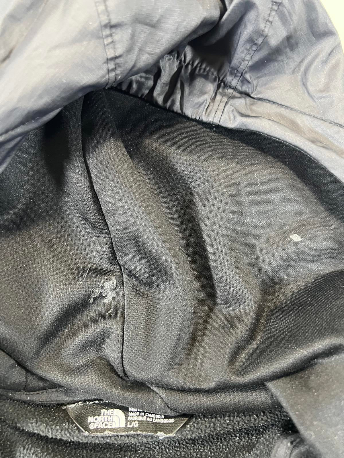 The North Face Men's Black Hooded Pullover Fleece Jacket L