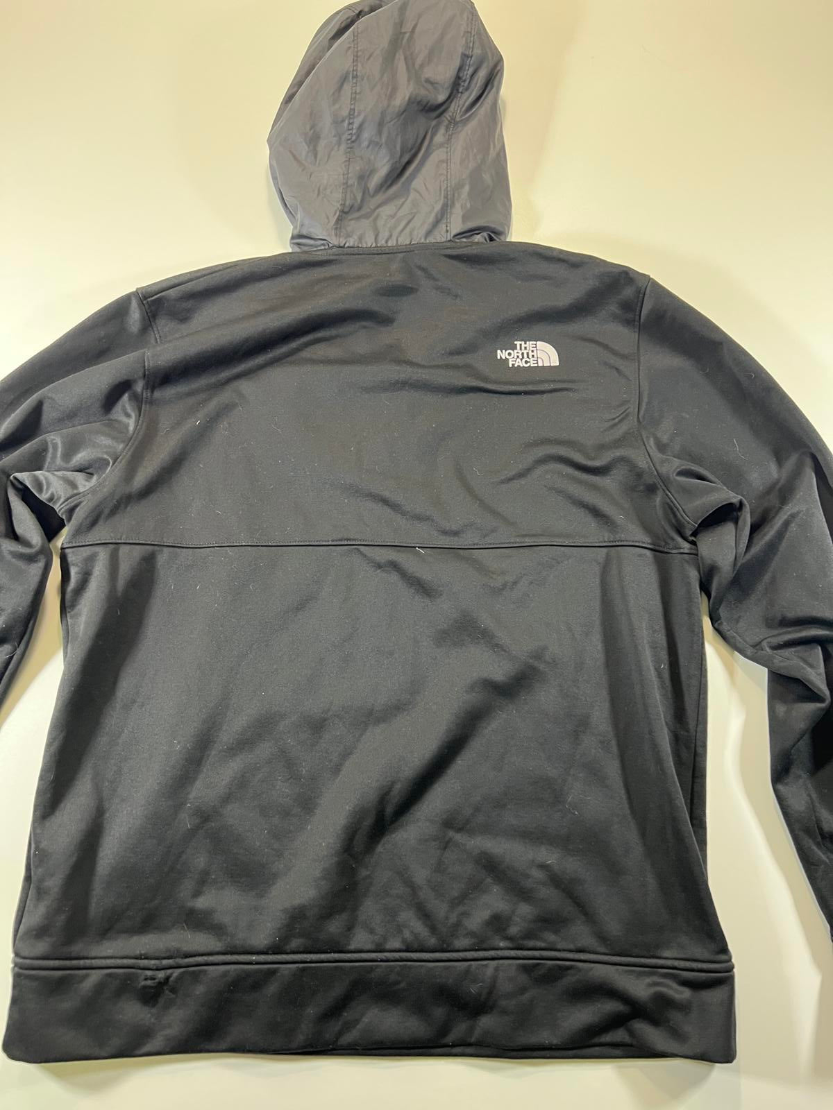 The North Face Men's Black Hooded Pullover Fleece Jacket L