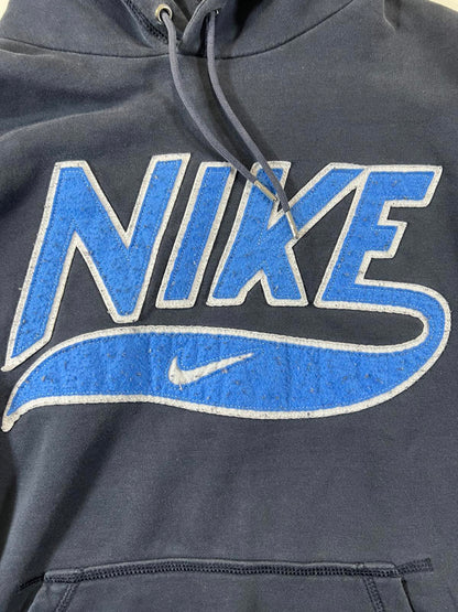 Nike Men's Hoodie with Blue Logo, Size L
