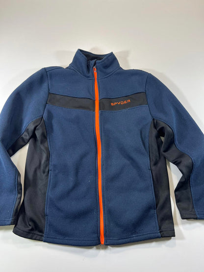 Spyder Men's XL Blue and Black Full-Zip Fleece Jacket