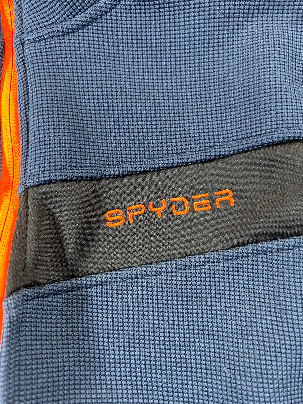 Spyder Men's XL Blue and Black Full-Zip Fleece Jacket