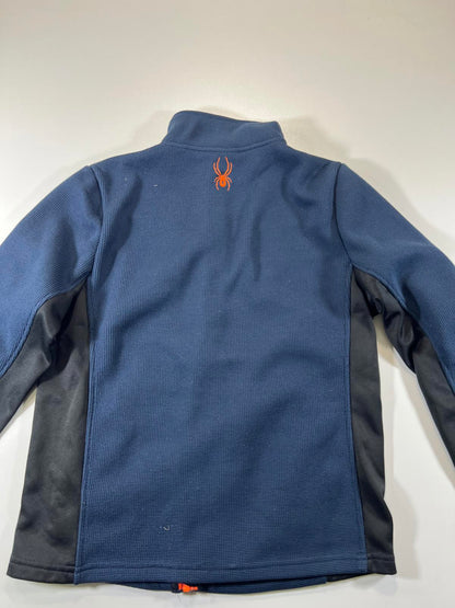 Spyder Men's XL Blue and Black Full-Zip Fleece Jacket