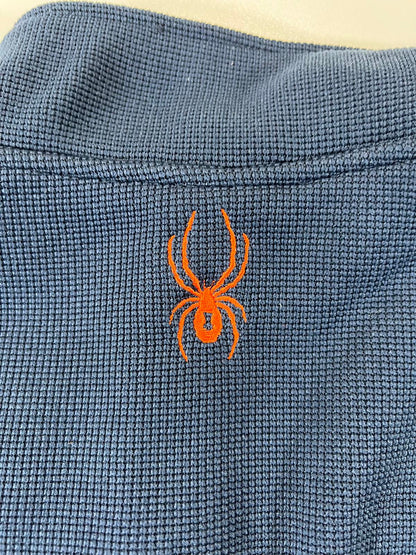 Spyder Men's XL Blue and Black Full-Zip Fleece Jacket