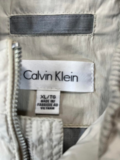 Calvin Klein Men's Light Beige Zip-Up Jacket XL