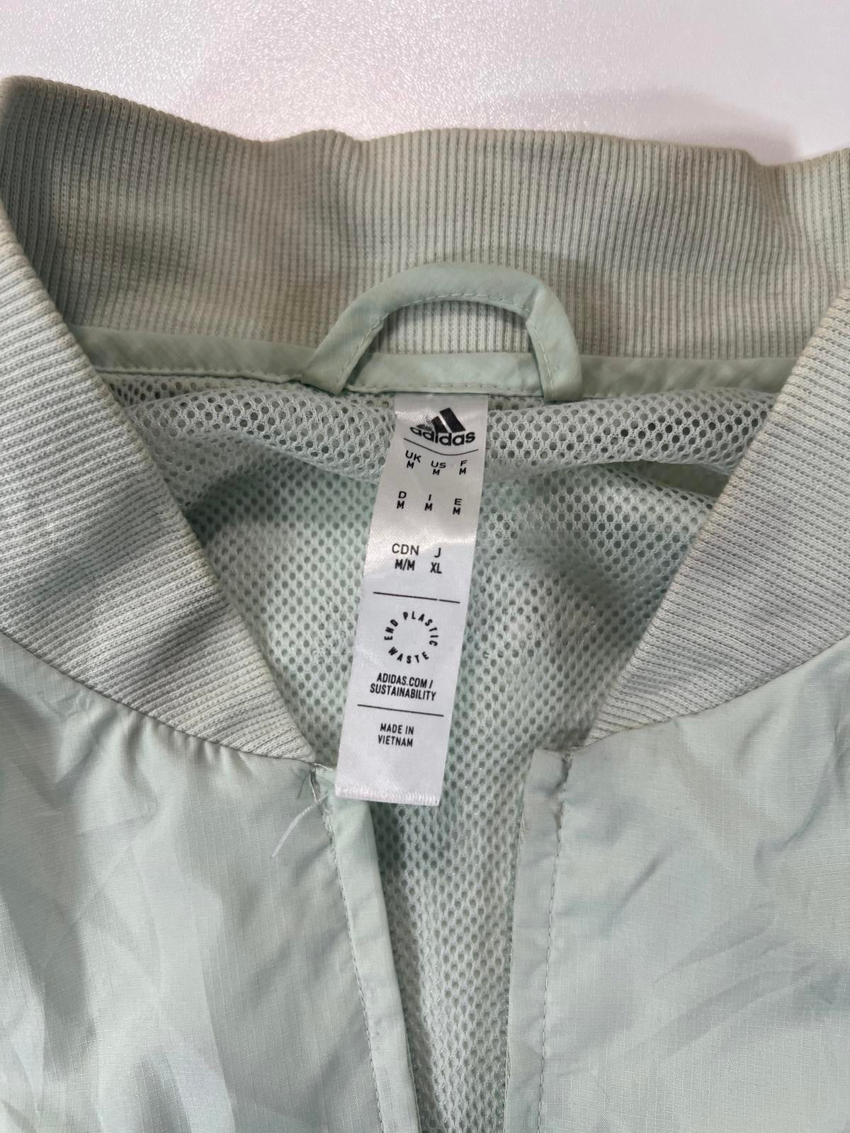 Retro Adidas Lightweight Full-Zip Logo Jacket M