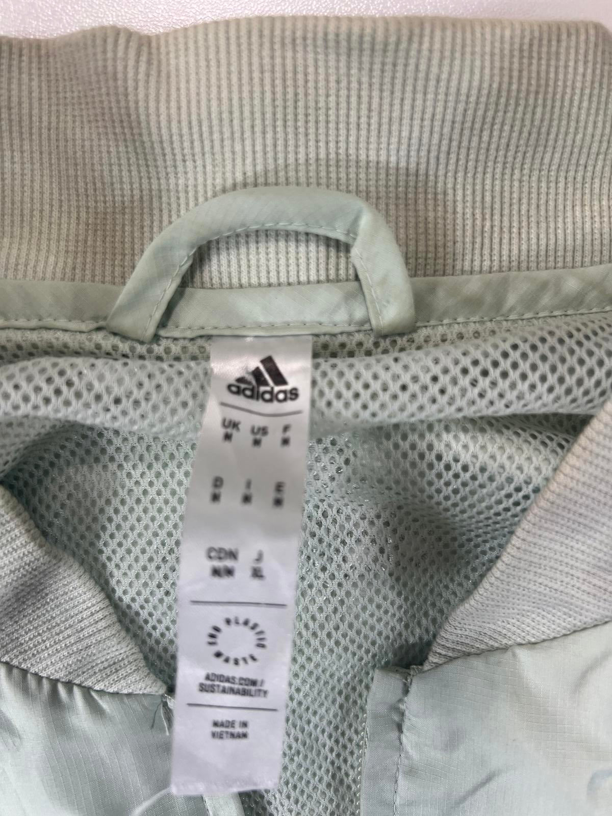 Retro Adidas Lightweight Full-Zip Logo Jacket M