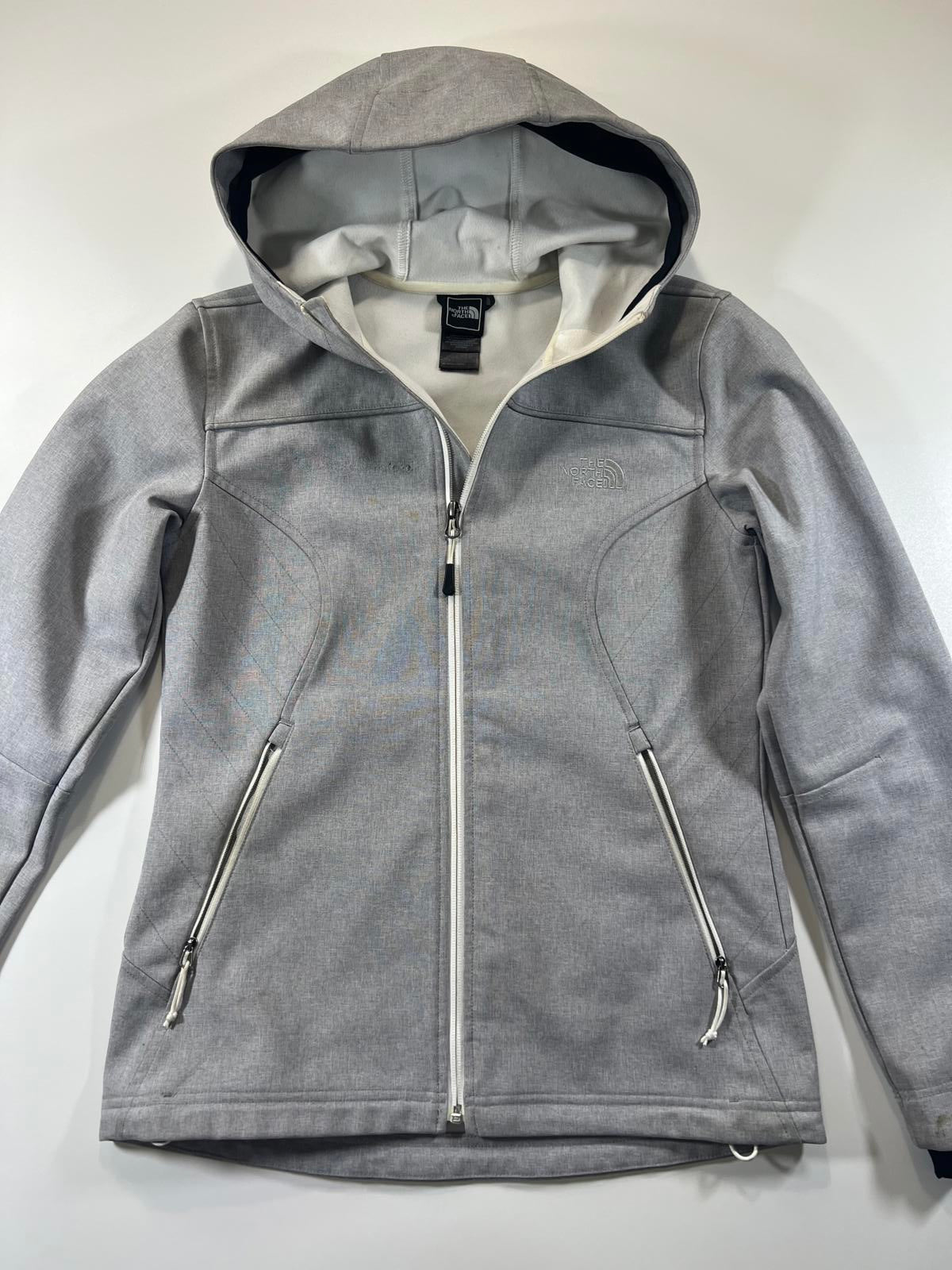 The North Face Gray Softshell Hooded Jacket women’s S