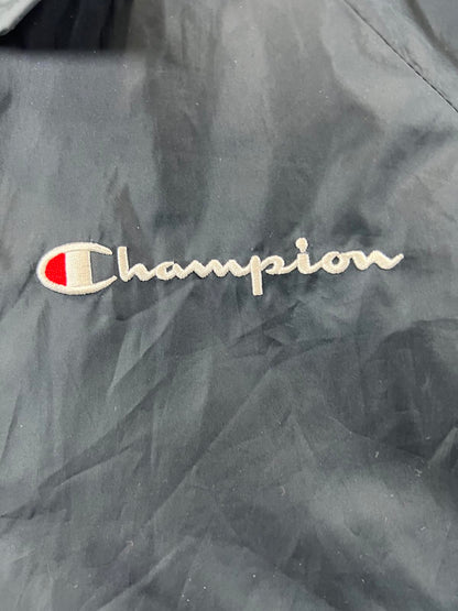 Champion Black Coach Logo Tape Sleeves Women’s Crop Jacket L
