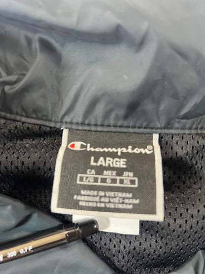 Champion Black Coach Logo Tape Sleeves Women’s Crop Jacket L