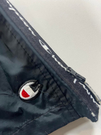 Champion Black Coach Logo Tape Sleeves Women’s Crop Jacket L