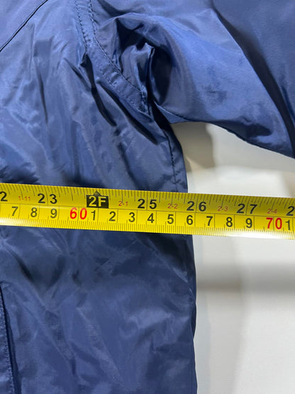 Vintage Nike Navy Blue and White Windbreaker Jacket XL