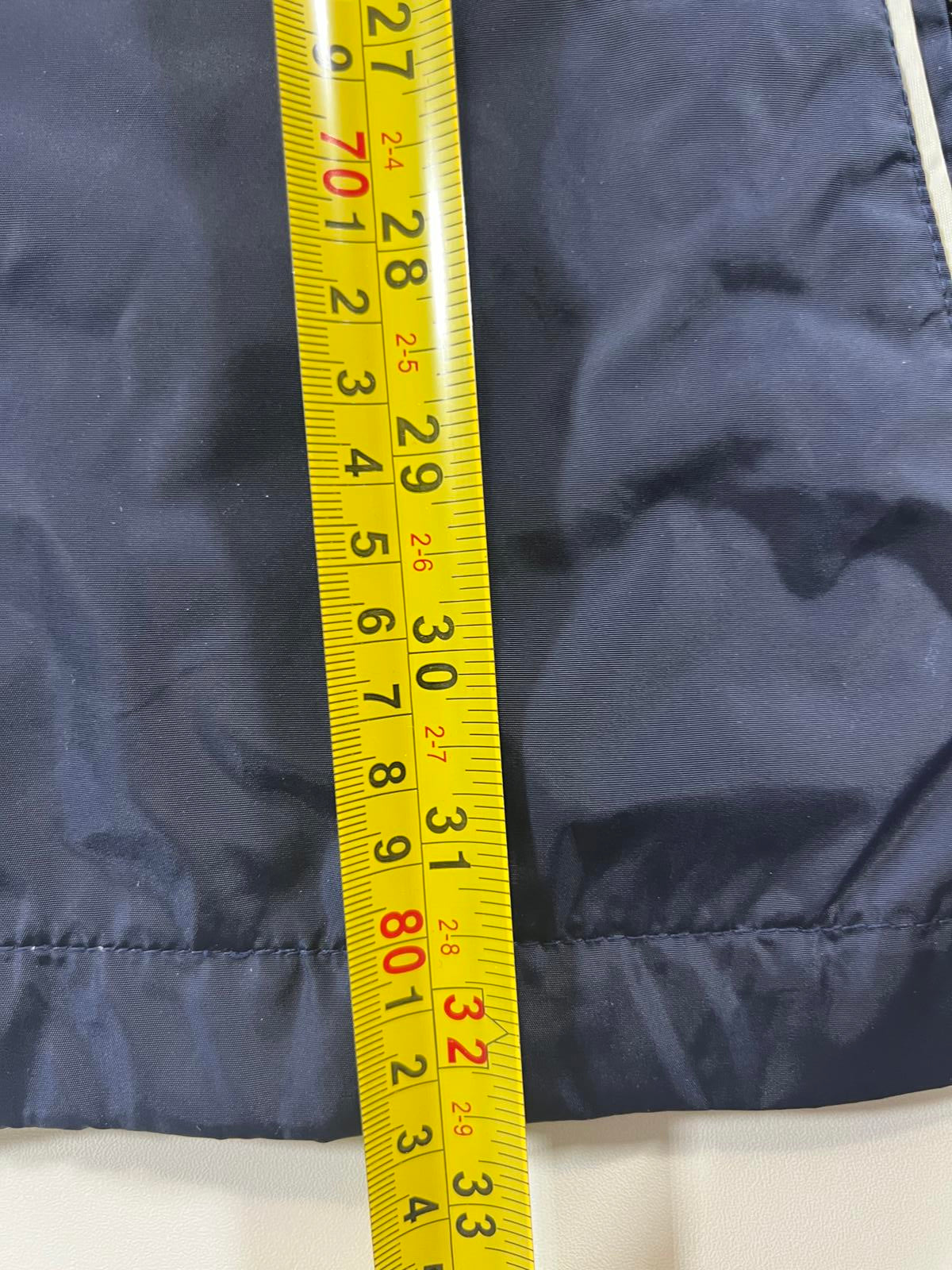 Vintage Nike Navy Blue and White Track Jacket