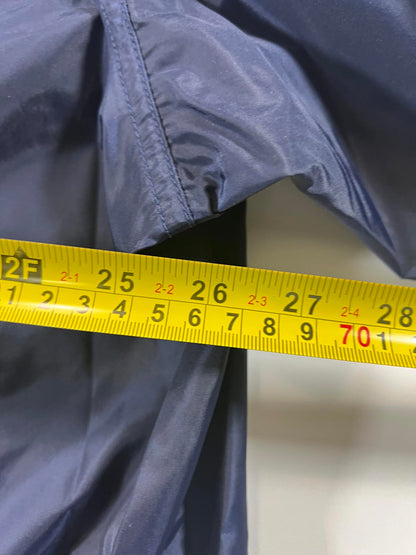 Vintage Nike Navy Blue and White Track Jacket
