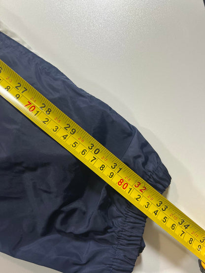 Vintage Nike Navy Blue and White Track Jacket