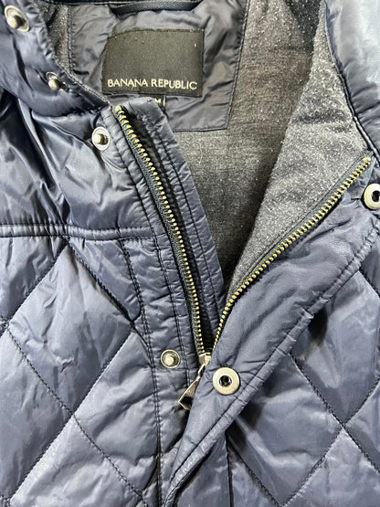 Banana Republic Quilted Navy Blue Vest M