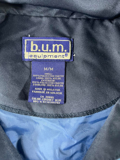 Vintage b.u.m. Equipment Men's Blue Windbreaker Jacket M