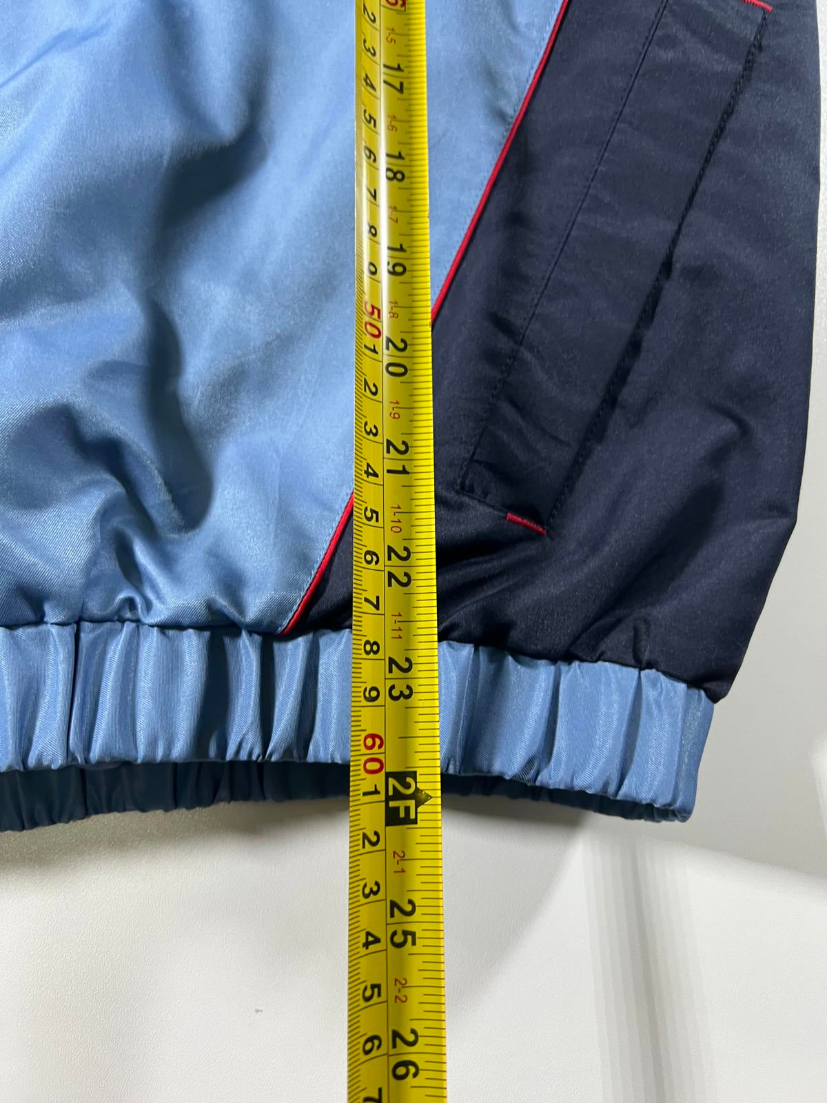 Vintage b.u.m. Equipment Men's Blue Windbreaker Jacket M