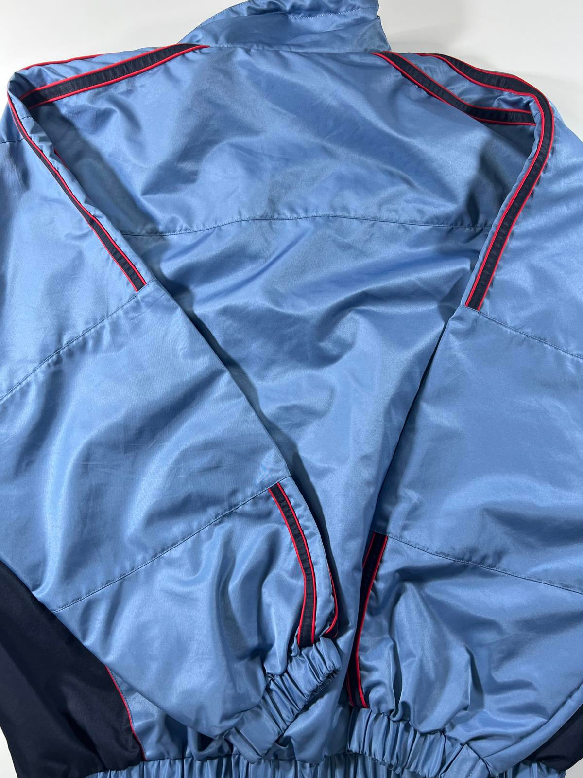 Vintage b.u.m. Equipment Men's Blue Windbreaker Jacket M