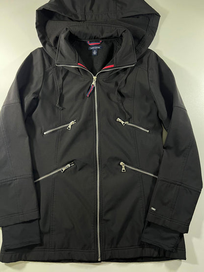 Tommy Hilfiger Black Hooded Softshell Jacket S